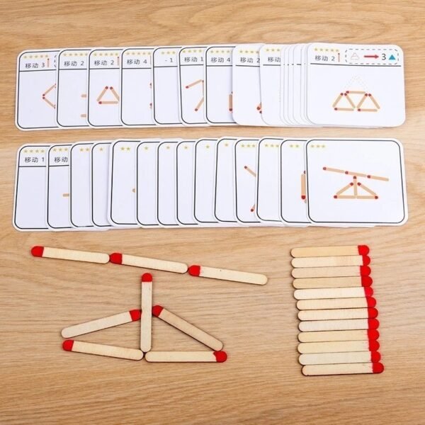 Montessori ไม้เกมจับคู่ปริศนา - Image 2