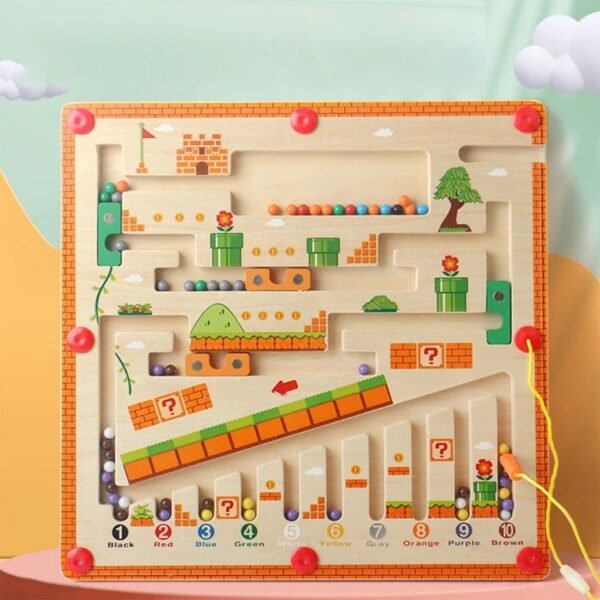 เกมกระดานแยกสีลูกปัดแม่เหล็ก