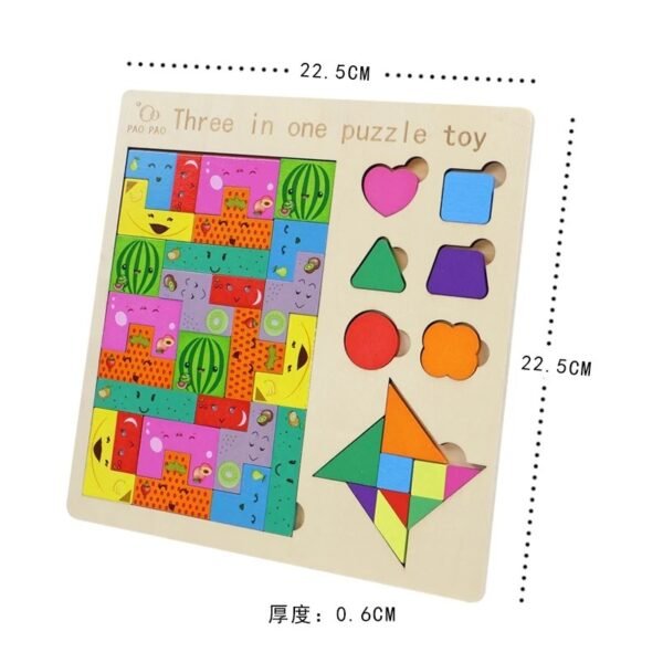 เกมกระดาน 3in1 Puzzle toy - Image 2